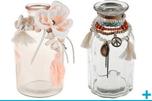 Decoration avec vase en verre tendance