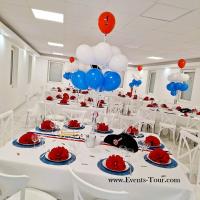 Decoration de table fete tricolore bleu blanc et rouge france