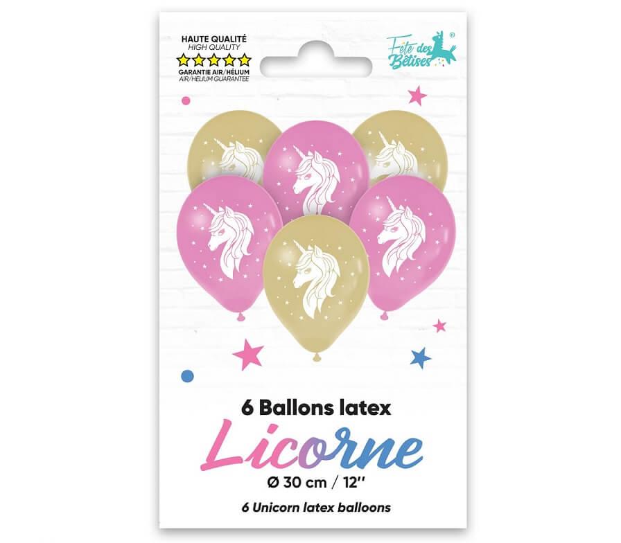 001bal decoration ballon latex fete anniversaire enfant licorne