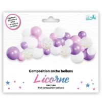 001balk kit ballon latex licorne decoration arche
