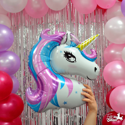 Kit ballon 'Globos' Licorne - La Fourmi creative