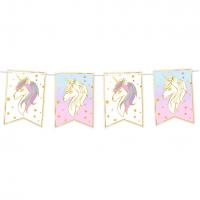 001gf guirlande fanion licorne fete anniversaire enfant