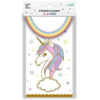 001sap sachet sac papier cadeau bonbon anniversaire enfant licorne