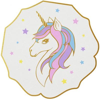 001sp serviette de table en papier fete anniversaire enfant licorne