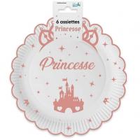 002a20 assiette carton chateau de princesse fete anniversaire