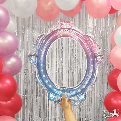 002balm decoration ballon anniversaire aluminium couronne princesse multi
