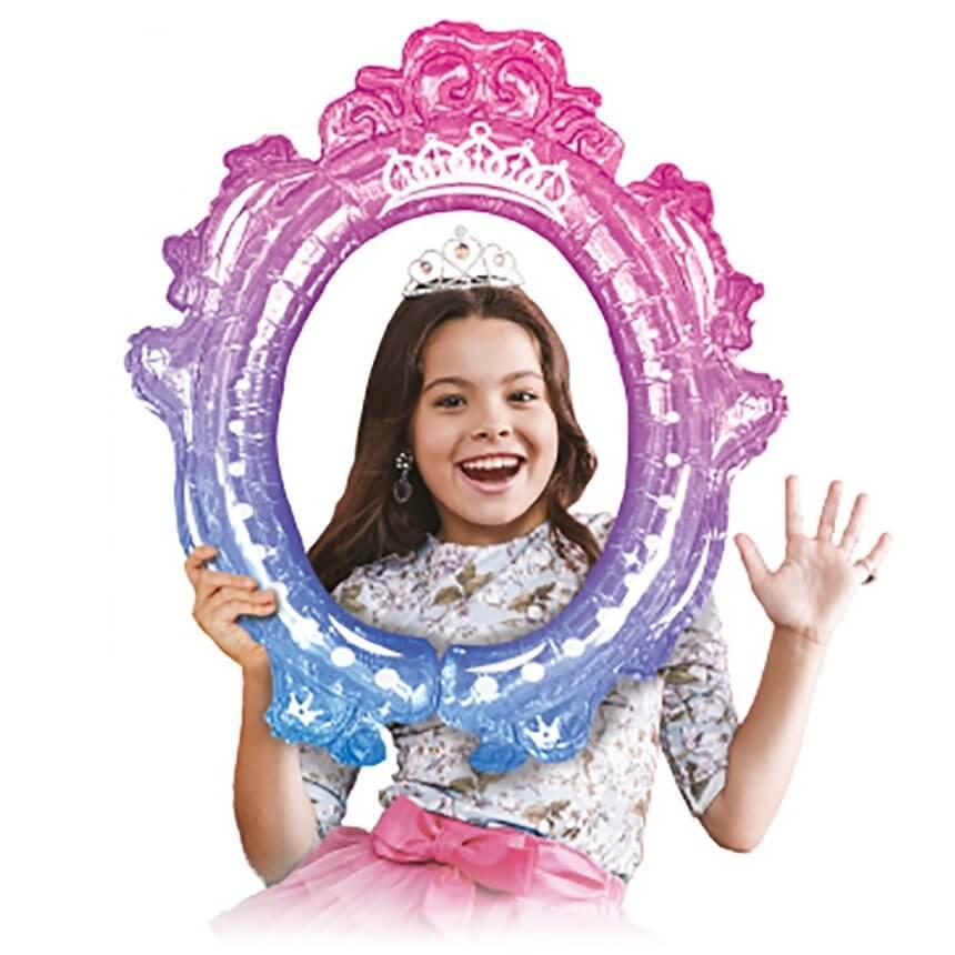 002balm decoration ballon anniversaire aluminium couronne princesse multi