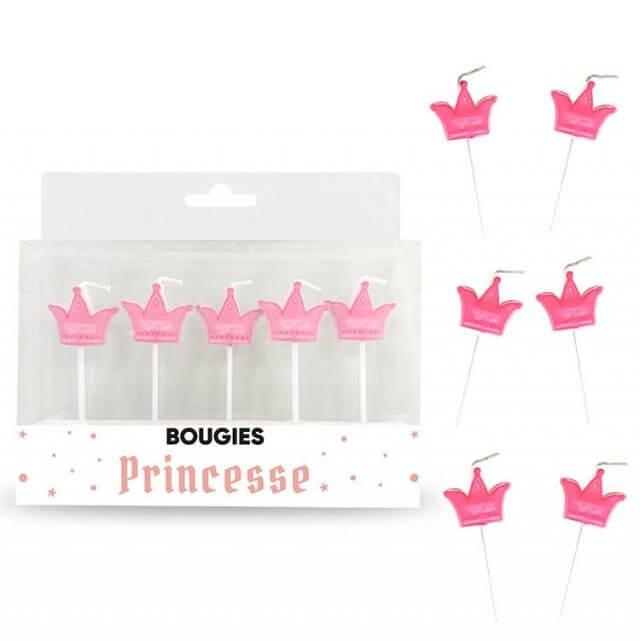 002bp bougie sur pique gateaux fete anniversaire enfant princesse