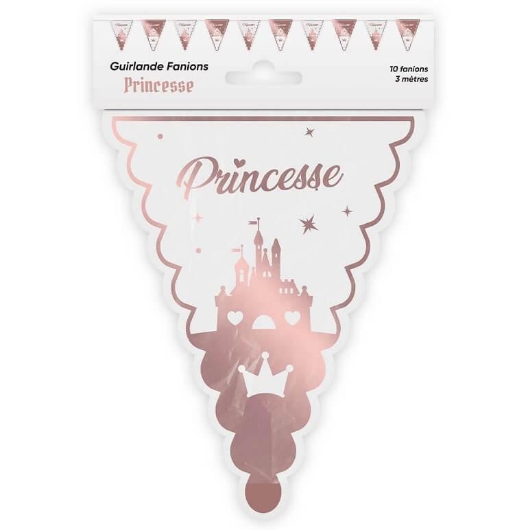 Guirlande fanion anniversaire enfant princesse (3m) REF/007GF