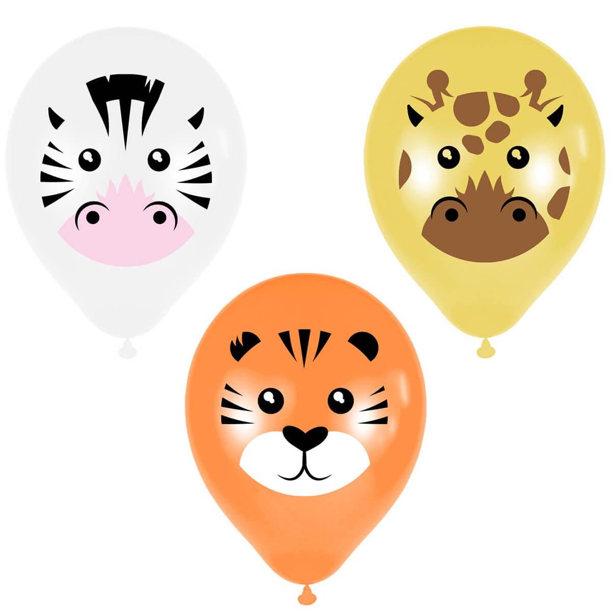 10 pièces/set Ensemble de ballons latex ballon dessin animé mignon à motif  animal pour fête, Mode en ligne