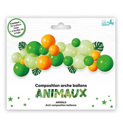 Guirlande fanion anniversaire Jungle & Animaux REF/004GF