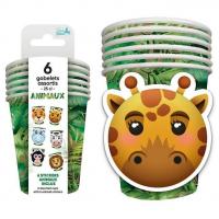 004gb25 gobelet carton fete aniversaire animaux