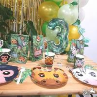 004gb25 gobelet carton fete aniversaire avec animaux