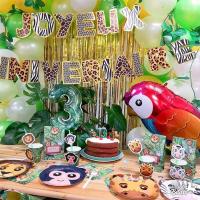 004sap decoration sachet bonbon anniversaire jungle animaux