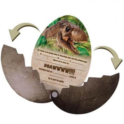 005cinv carte d invitation anniversaire enfant oeuf de dinosaure t rex