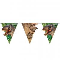005gf guirlande fanion anniversaire dinosaure t rex