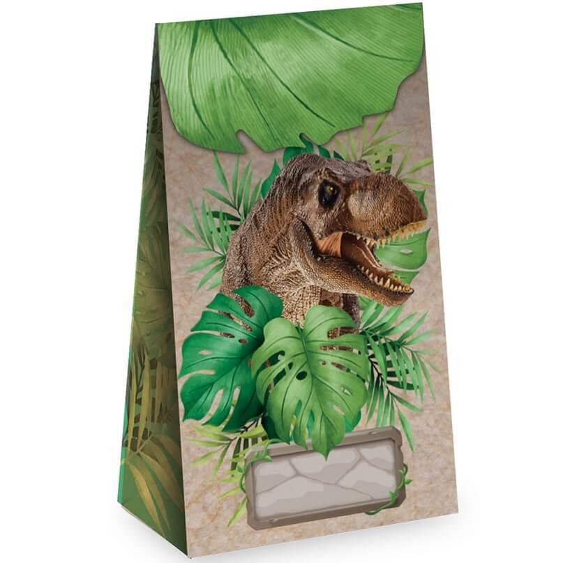 Sac à bonbons en plastique à thème de dinosaure fossile de dessin animé,  sac cadeau à poignée, fournitures de décoration de fête d'anniversaire pour  enfants, vente en gros - AliExpress
