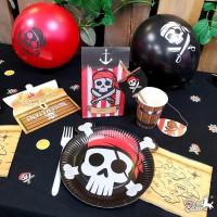 007a20 decoration assiette carton fete anniversaire pirate