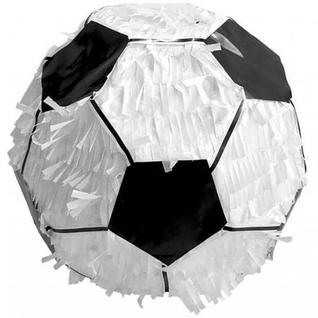 008pin pinata ballon de foot noir et blanc footbal