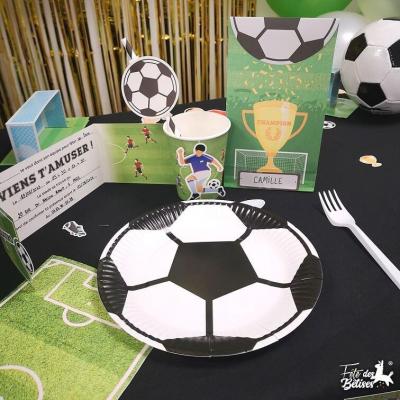 008sp serviette de table papier annniversaire enfant terrain football