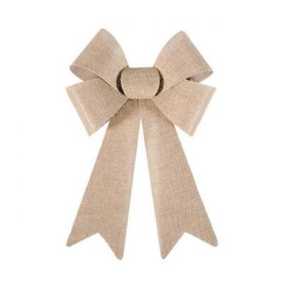 0930 grand noeud pvc jute decoration de salle theme nature champetre