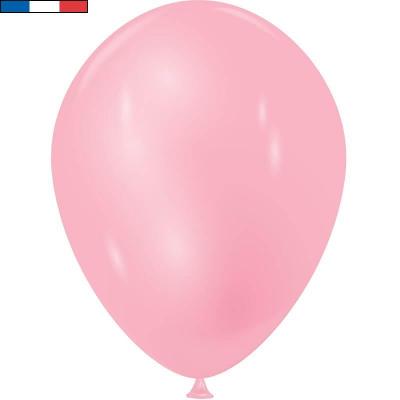 100 ballon metallique rose 30cm latex naturel biodegradable francais