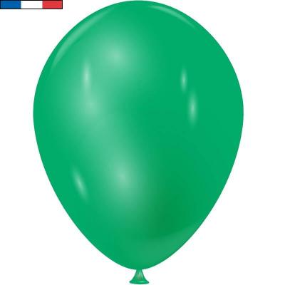 Ballon français en latex opaque 30cm vert métallique (x100) REF/2553