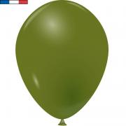 Ballon français en latex opaque 25cm vert Kaki (x100) REF/52060