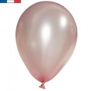 Ballon aspect métallisé nacré rose gold en latex de 15 cm (x100) REF/50837 Fabrication France