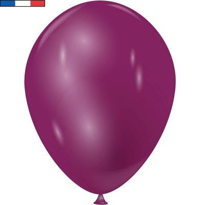 Ballon aspect métallisé nacré violet en latex de 15 cm (x100) REF/1464 Fabrication France