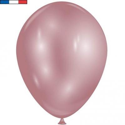 Ballon latex opaque chrome diamant rose gold Quartz (x100) REF/53999