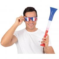 10102 paire de lunettes france tricolore bleu blanc et rouge