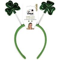 10123 accessoire deguisement st patrick serre tete trefles metallises