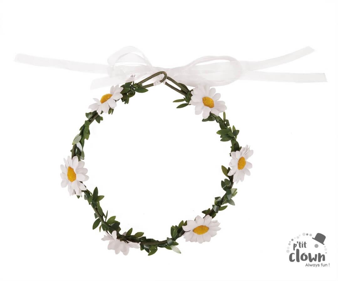 10132 accessoire de deguisement collier de fleurs banc