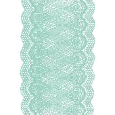 1022 decoration chemin de table dentelle persan vert d eau 18cm x 5m