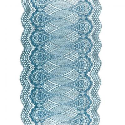 1022 chemin de table dentelle persan bleu petrole 18cmx 5m