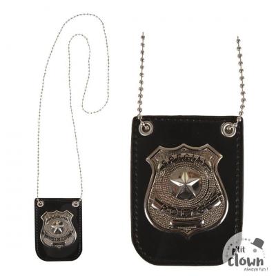1 Collier badge de Policier REF/10433 (Accessoire de déguisement adulte)