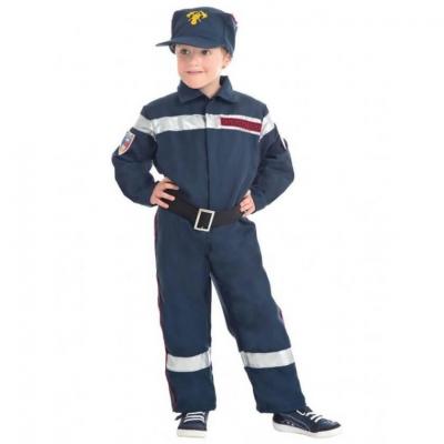 Costume sapeur-pompier 3 à 4 ans (104cm) REF/C4109104 (Déguisement enfant)