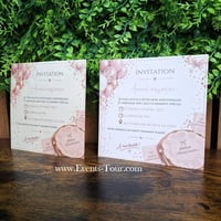 10581 boutique pas de calais faire part carte invitation personnalisable anniversaire rose blush