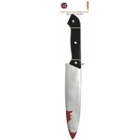 11007 magasin pas de calais accessoire deguisement halloween couteau ensanglante noir et gris