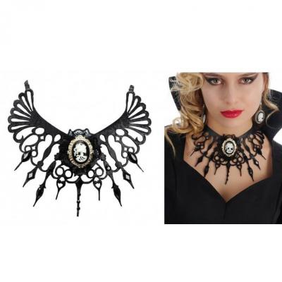 11135 accessoire de deguisement halloween tour de cou gothique