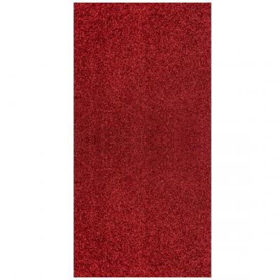 1 Rouleau de nappe rouge pailletée de 3m sur 120cm REF/11446 (uniquement retrait magasin)