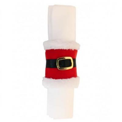11487 rond de serviette decoratif ceinture du pere noel