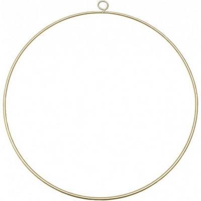 11613 40cm anneau metal dore or a suspendre