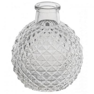 1 Mini vase transparent boule en verre Joséphine 8 x 9.5 cm REF/11861