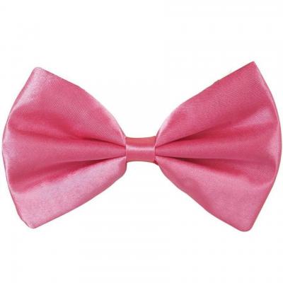 1 Noeud papillon rose fluo REF/11893 (Accessoire de déguisement)