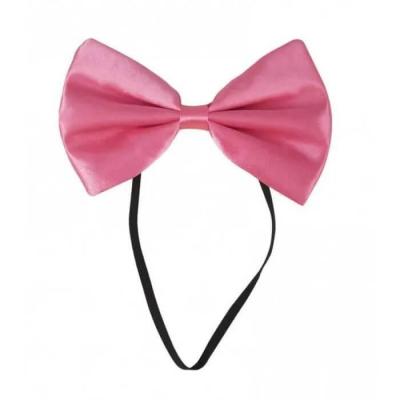 11893 accessoire de deguisement noeud papillon rose fluo
