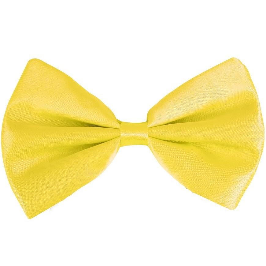 11896 accessoire deguisement adulte noeud papillon jaune fluo