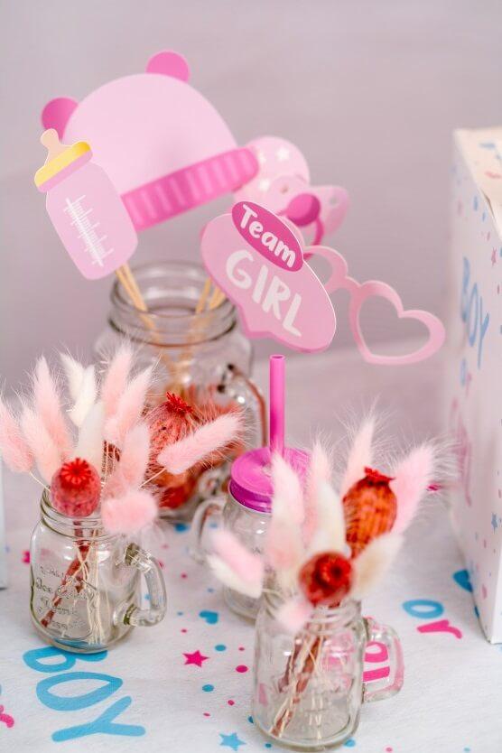 11950 decoration bouquet tige fleur naturelle lagurus rose 50cm 60cm