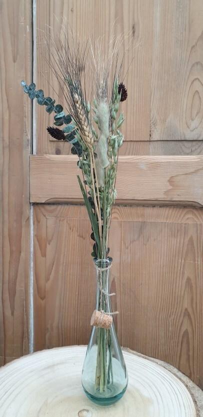 11957 decoration vase transparent fleur soliflore goutte